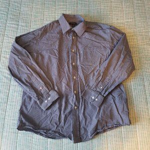 EUC George Blue/White Long Sleeve Button Up L